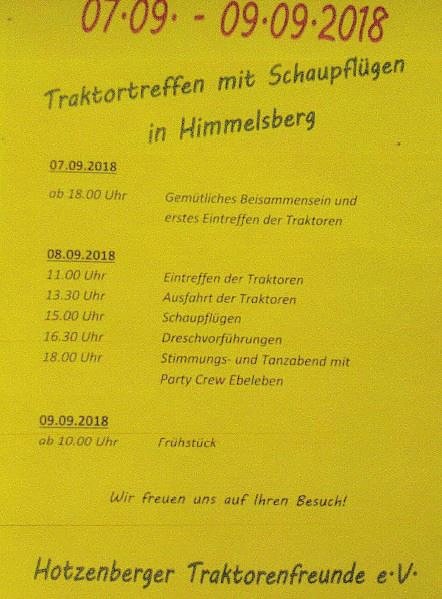Treckertreffen in Himmelsberg