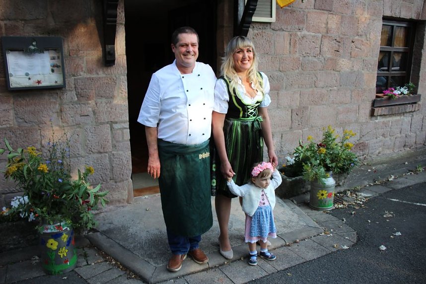 Hausm&auml;nner mit Umzug durch Bad Frankenhausen