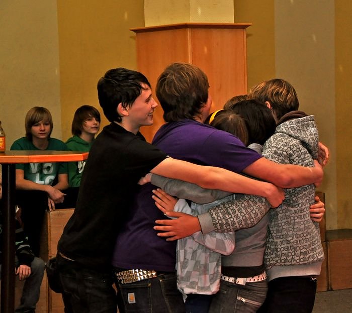 Junge Party im Klubhaus