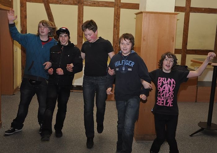 Junge Party im Klubhaus