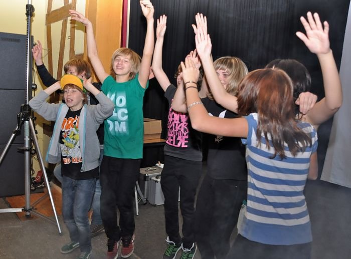 Junge Party im Klubhaus