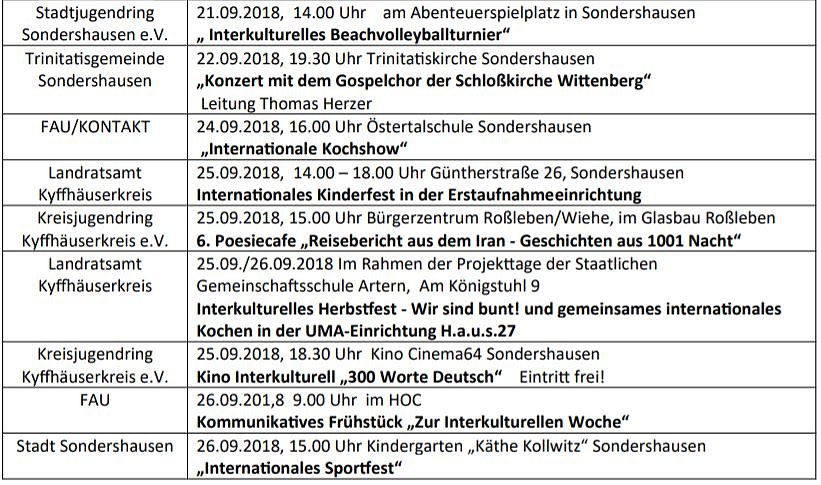 L&auml;nderabende im B&uuml;rgerzentrum