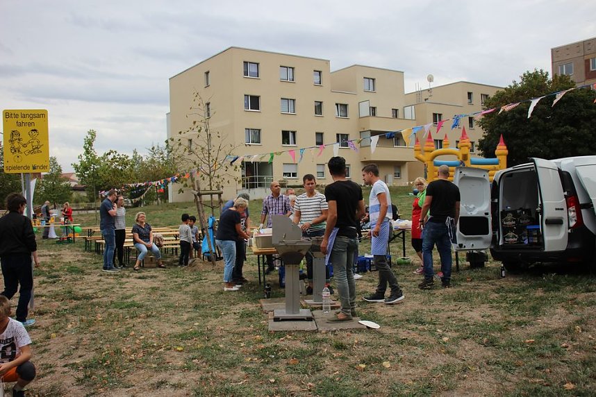 Sturm vertrieb die Feiernden