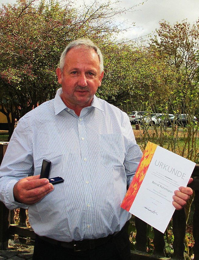 Hohe Auszeichnung f&uuml;r Bernd Rohrmann.