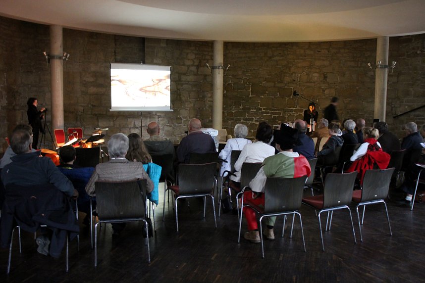 Simplicissimus in Sand gemalt