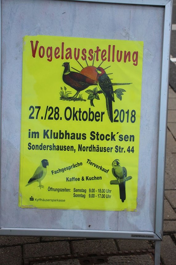 50 Jahre Ziergefl&uuml;gelausstellung in Sondershausen