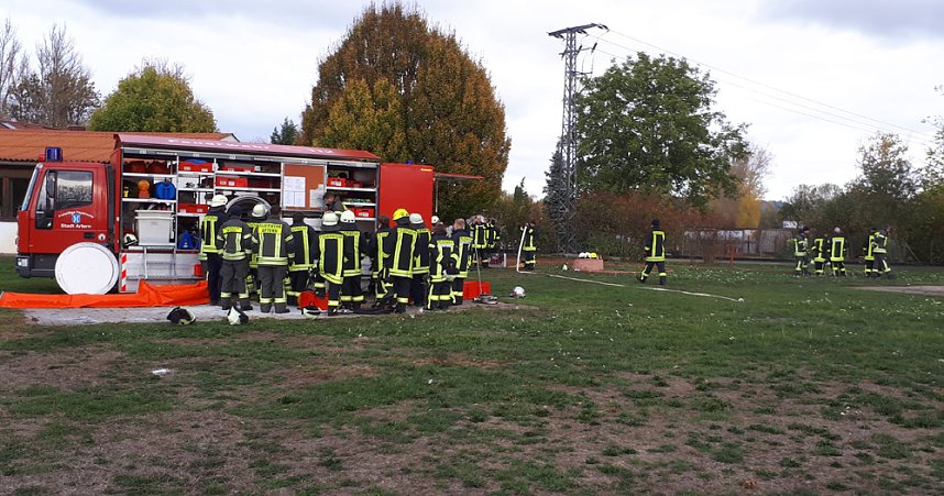 Ausbildungssamstag der Feuerwehren im Bereich Artern