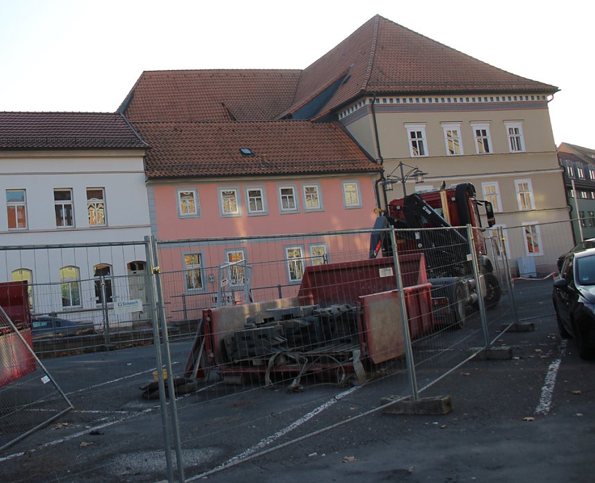 Baustart am Rathaus Sondershausen