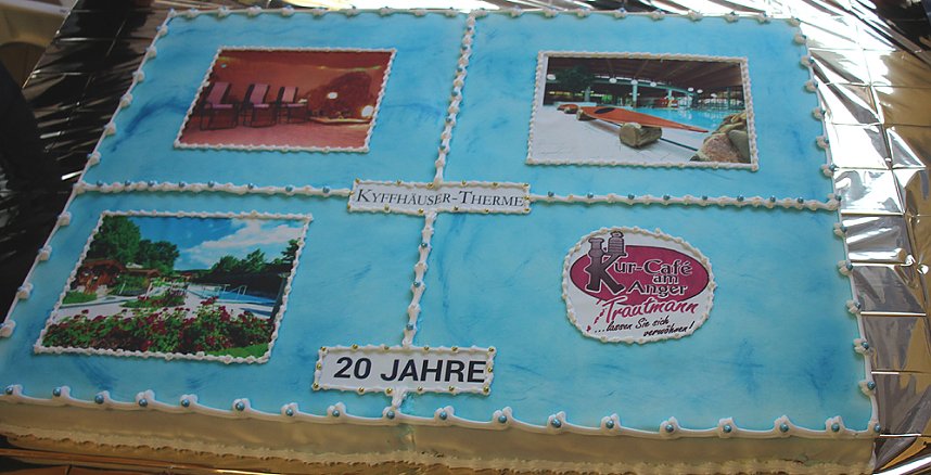 Torte zum 20. Jahrestag