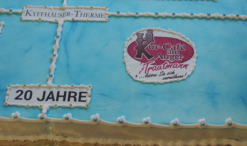 Torte zum 20. Jahrestag