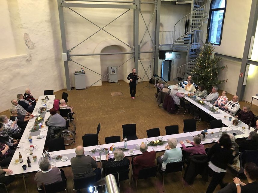 Weihnachtsfeier Pflegedienst Gl&uuml;ck Auf