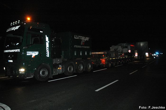 400 Tonnen unterwegs