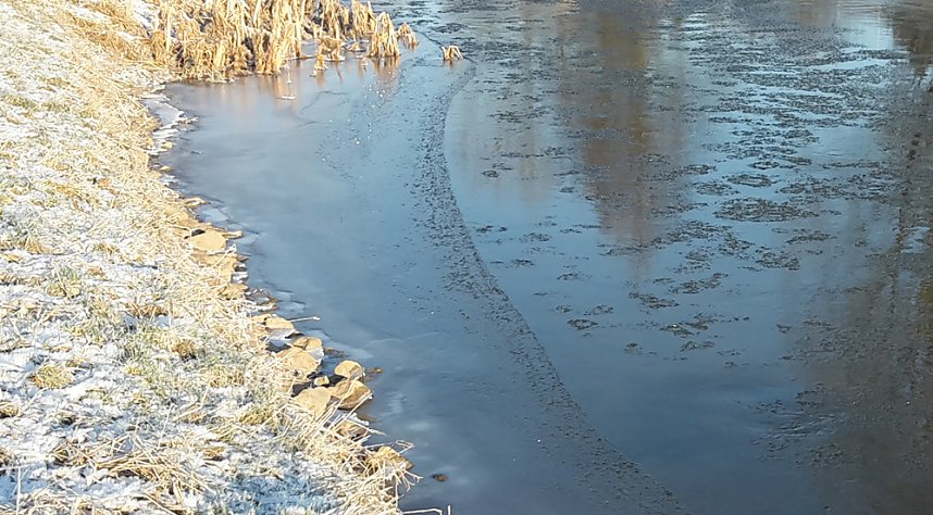 Keine Eisfl&auml;chen betreten!