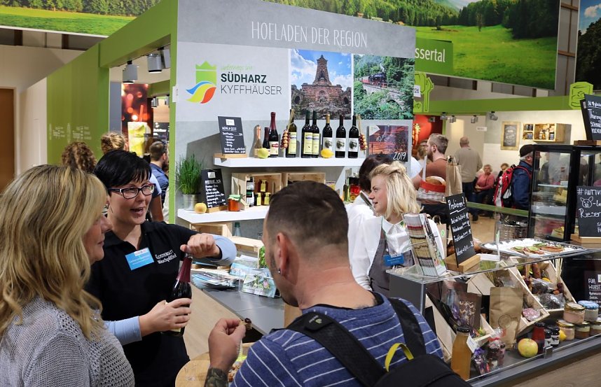 Hofladen des Tourismusverbandes S&uuml;dharz-Kyffh&auml;user auf der Gr&uuml;nen Woche