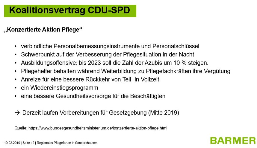 Diskussion zur Pflegesituation in Nordth&uuml;ringen.