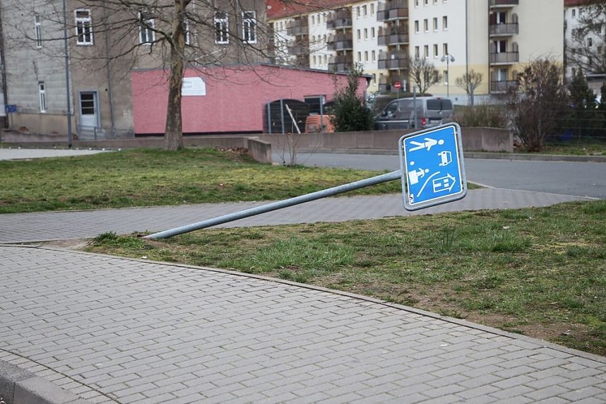 Vandalismus in Sondershausen