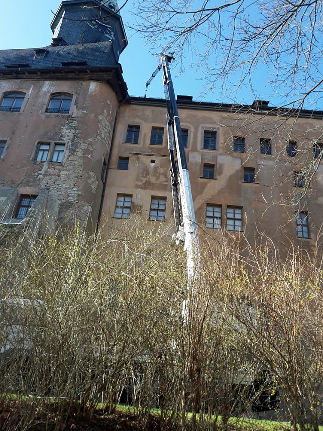 Dem Schloss aufs Dach gestiegen