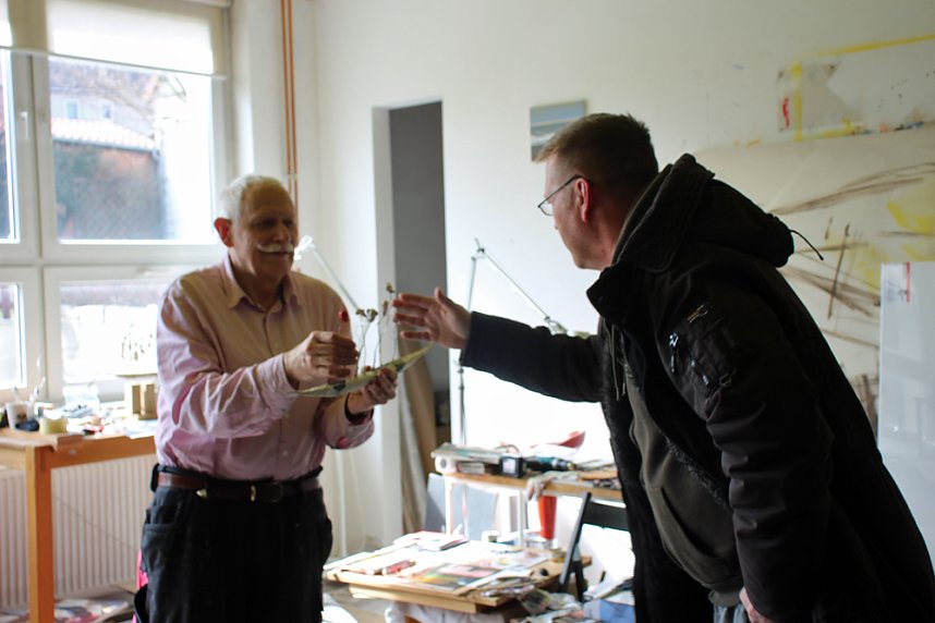 Beim Maler zu Besuch