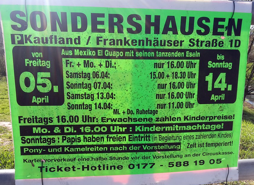 Parkplatz in Sondershausen gesperrt