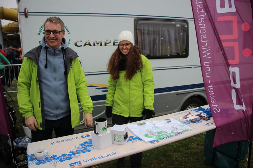 Schnee und K&auml;lte beim Kyffh&auml;usder Berglauf
