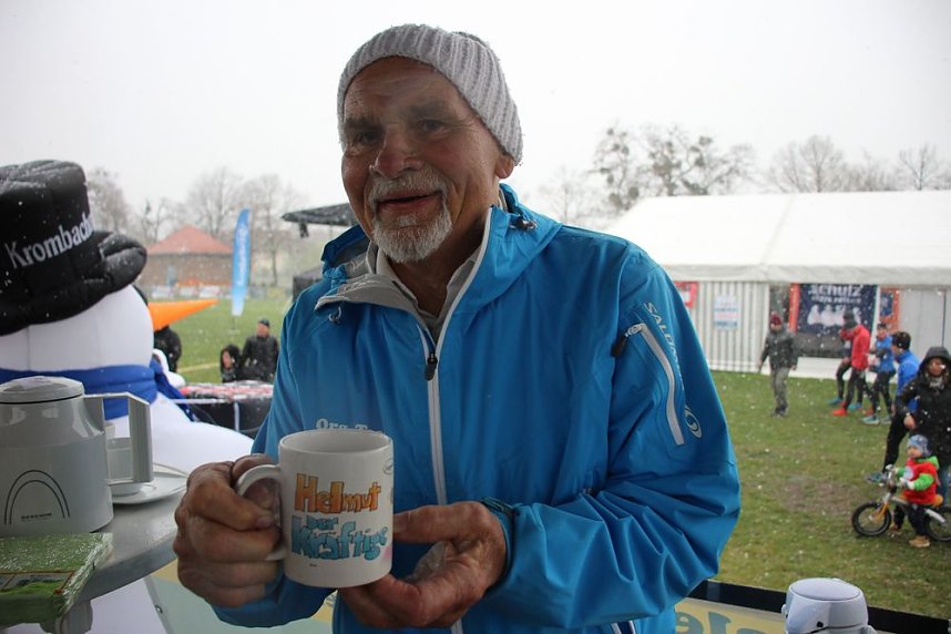 Schnee und K&auml;lte beim Kyffh&auml;usder Berglauf