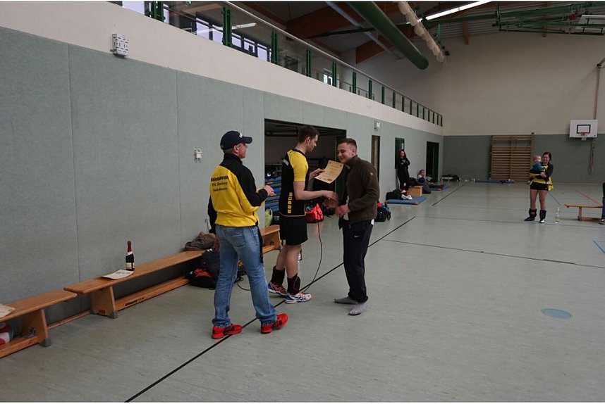 Abschluss beim Volleyball