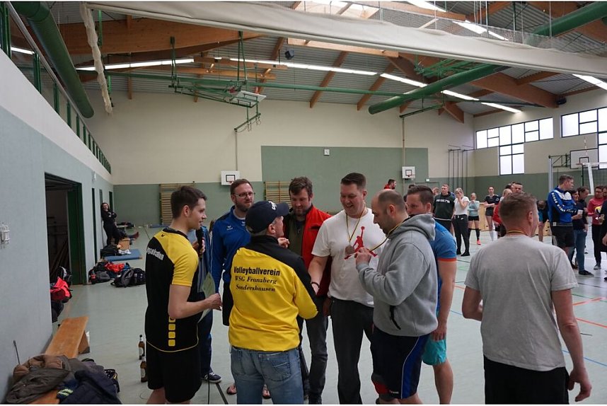 Abschluss beim Volleyball