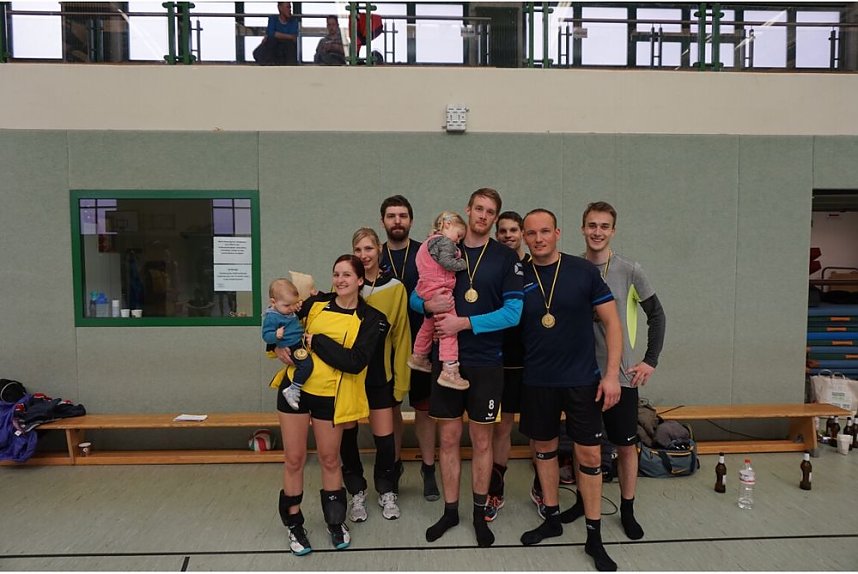 Abschluss beim Volleyball