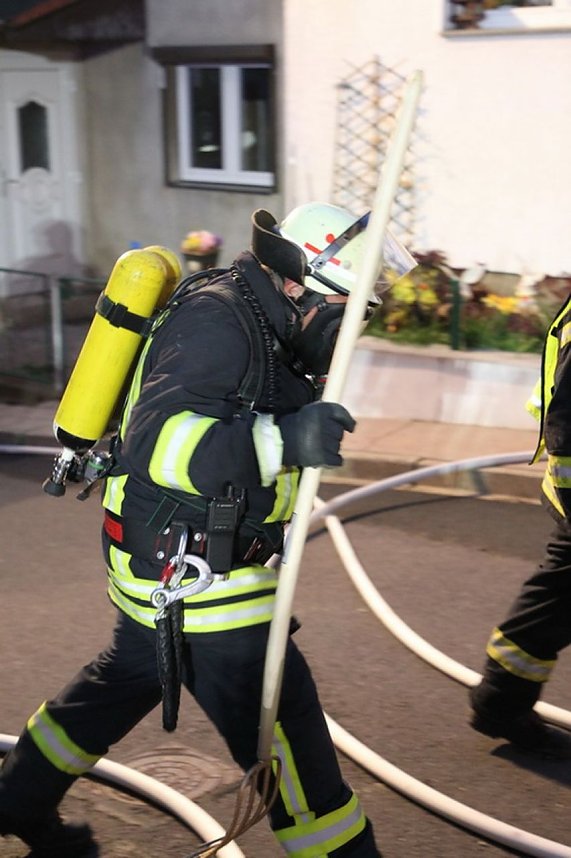 Dachstuhlbrand in Sondershausen Bebra