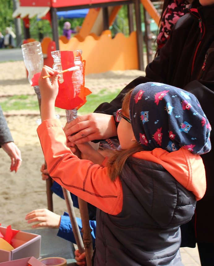 Kitas feiern Mittelalterfest
