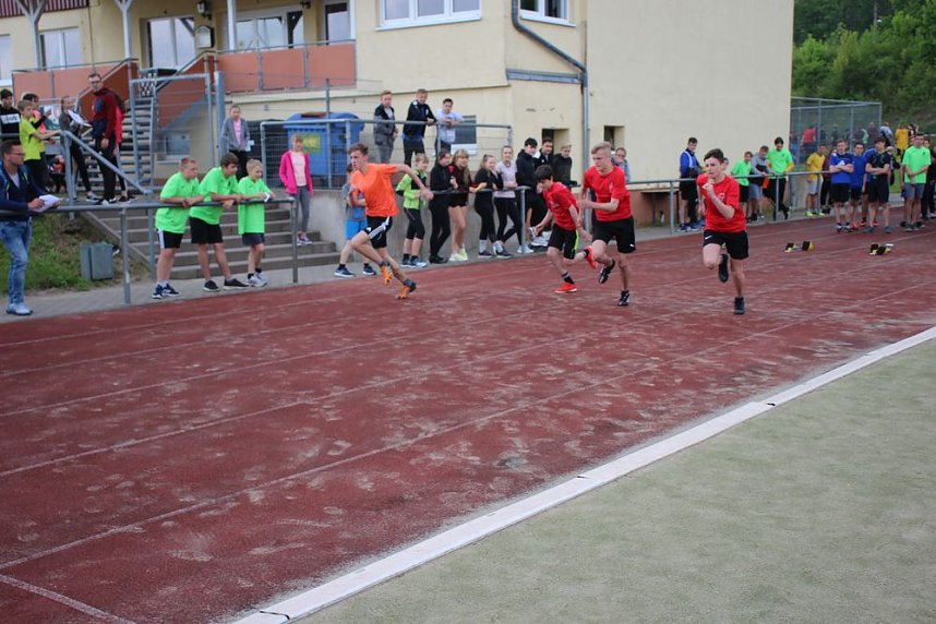 Leichtathleten im Wettkampf