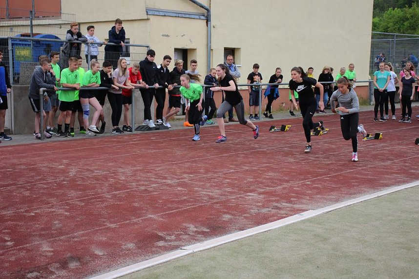 Leichtathleten im Wettkampf