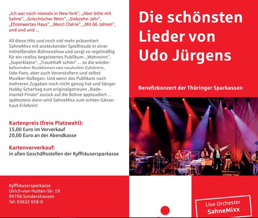 11. Benefizkonzert der Th&uuml;ringer Sparkassen