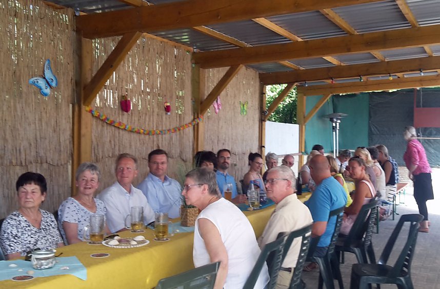 Beim CDU-Sommerfest Jubilarin geehrt