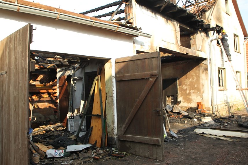 Brand in leerstehendem Geb&auml;ude