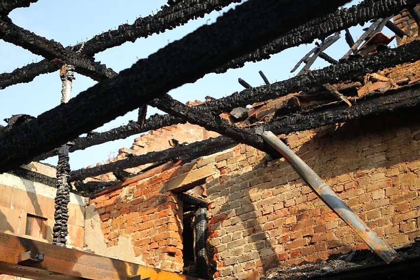 Brand in leerstehendem Geb&auml;ude