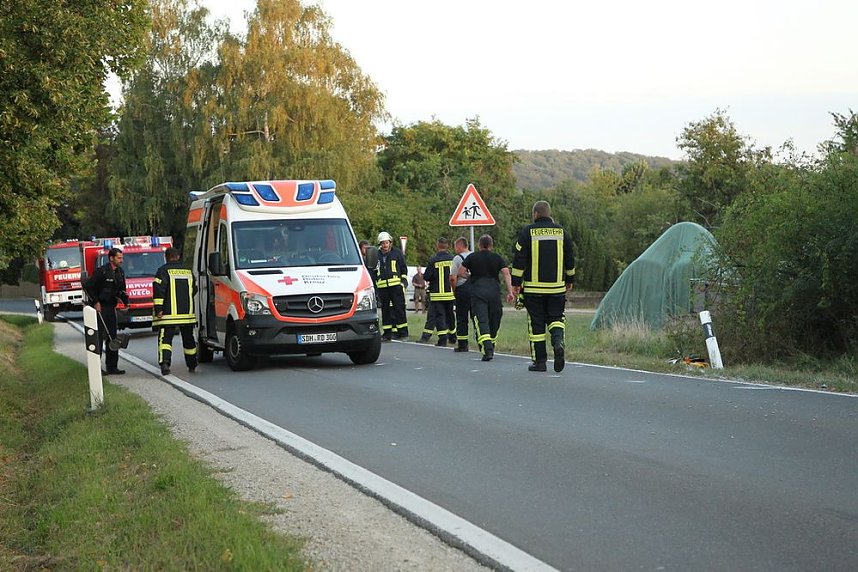 Motorradunfall auf der L1033