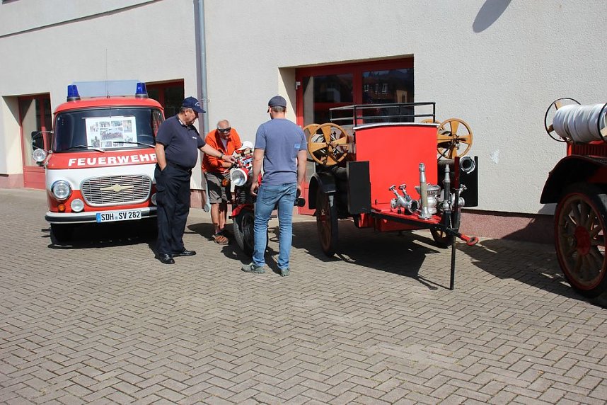 Feuerwehrleute feierten