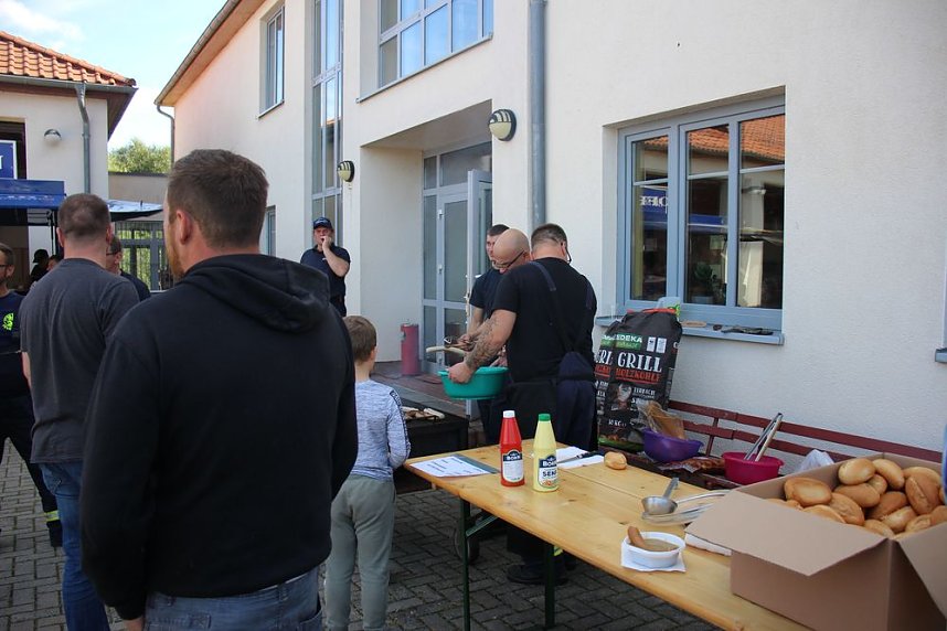 Feuerwehrleute feierten