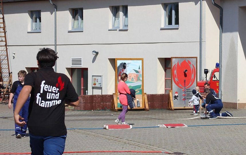Feuerwehrleute feierten
