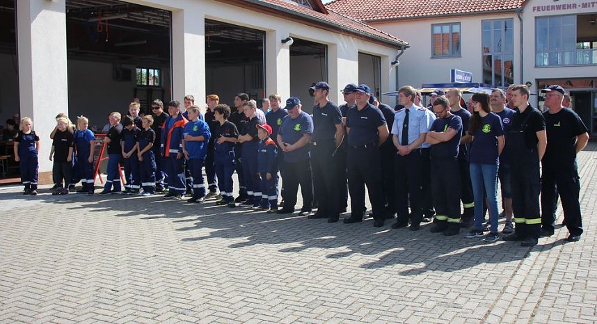 Feuerwehrleute feierten