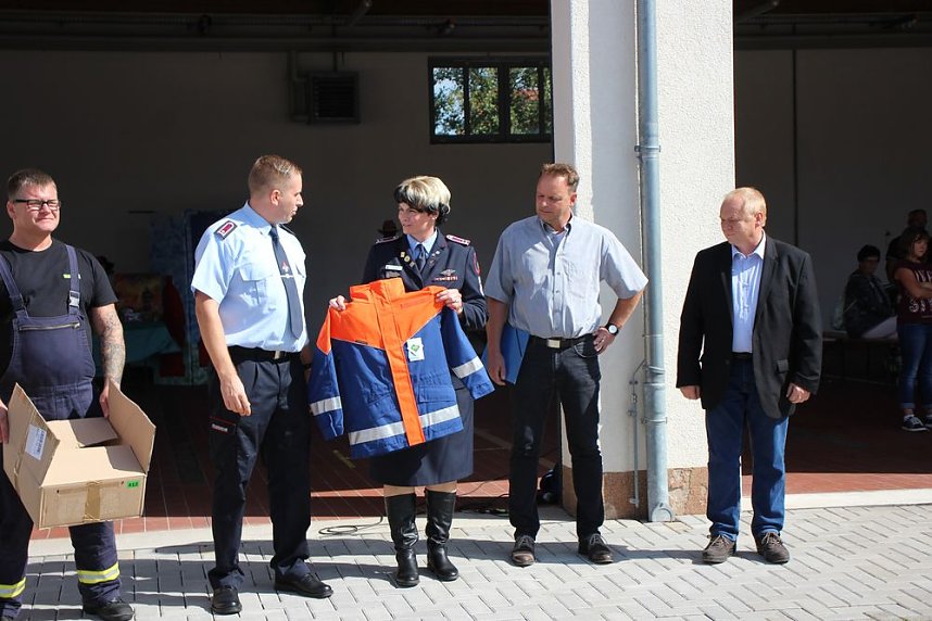 Feuerwehrleute feierten