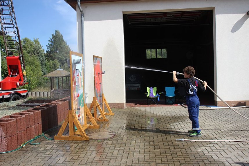 Feuerwehrleute feierten