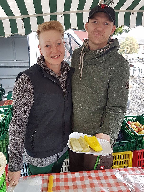 Belebter Markt in Ebeleben