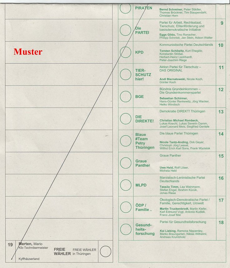 Schon paar Tipps zum Wahlvorgang