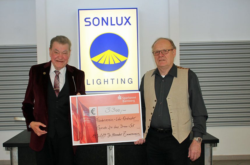 Spende f&uuml;r Loh-Orchester und neuste Technologien