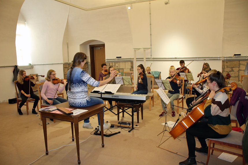 An der Musik "geschnuppert"