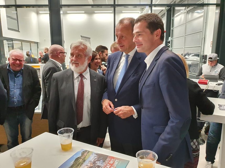 Redefeuerwerk mit Friedrich Merz und Mike Mohring in Nordhausen