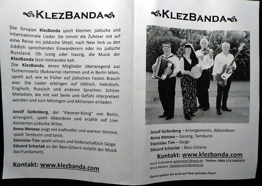 Stimmungsvolles Klezmerkonzert in der Cruciskirche