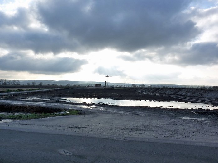 Autobahnbaustelle A71 bei Artern